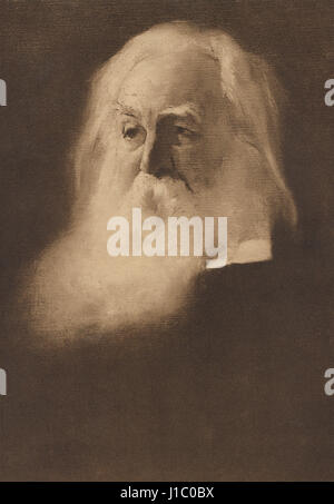 Walt Whitman (1819-92), poète américain, Portrait, 1890 Banque D'Images