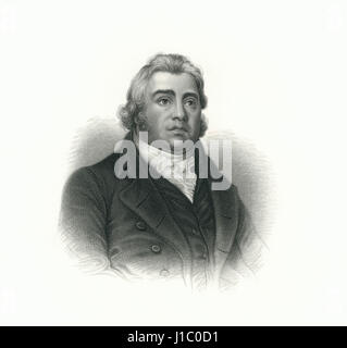 Samuel Taylor Coleridge (1772-1834), poète anglais, philosophe et fondateur de mouvement romantique, gravure, 1876 Banque D'Images