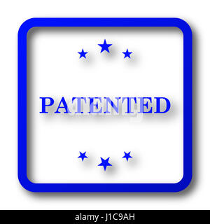 Icône breveté. Site web breveté bouton sur fond blanc. Banque D'Images