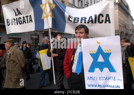 Milan (Italie), "mémoire 24", manifestation à la mémoire des déportés dans les camps de concentration nazis Banque D'Images