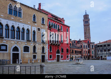 Campo Manin Manin (square) à Venise, Vénétie, Italie Banque D'Images