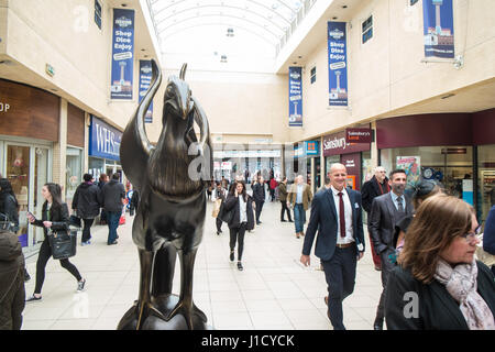 L'esprit de Liverpool, foie,oiseaux,centrale,train station, Liverpool, Merseyside, Angleterre,Ville,Nord,Nord,Angleterre,English,UK.,Royaume-uni,Bretagne,GO, Banque D'Images