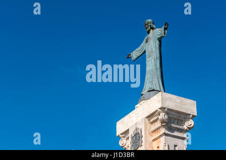 Statue du Christ sur le sommet du Monte Toro Banque D'Images