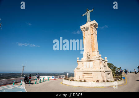 Statue du Christ sur le sommet du Monte Toro Banque D'Images