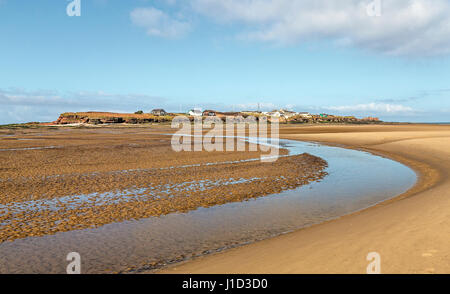 Hilbre Island vue depuis l'extrémité sud à marée basse, situé dans la bouche de l'estuaire de la rivière Dee Wirral UK 56355 mars Banque D'Images