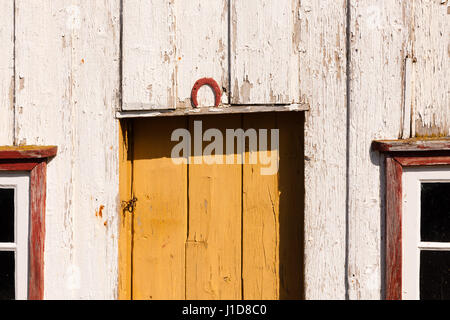 Maison en bois en Laufás Museum, l'Islande, le nord de l'Europe Banque D'Images