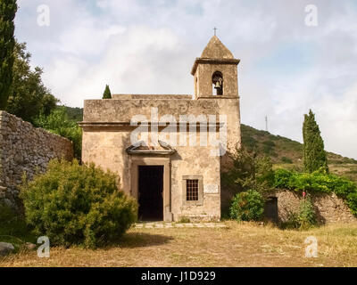 L'île d'Elbe, Italie - le 9 juin 2016 : 'antuario di Santa Caterina', sur les pentes orientales du Mont Serra, 260 mètres de haut, près du village de Rio nell' Banque D'Images