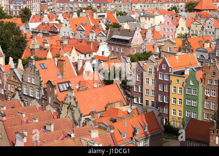 Vue sur la ville de Gdansk en Pologne Banque D'Images