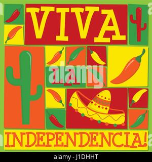 Cinco de Mayo Funky carte en format vectoriel. Illustration de Vecteur