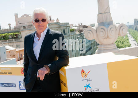 Barcelone, Espagne. 21 avril, 2017. L'acteur américain Richard Gere et le réalisateur Joseph Cedar ouvre le premier Festival du Film International de Barcelone avec le film 'Norman', Avril 21, 2017, Barcelone, Espagne. Crédit : David Rodriguez Rico/Alamy Live News Banque D'Images