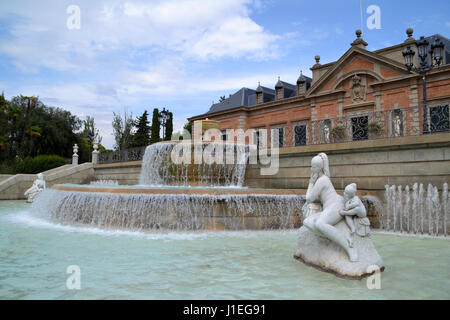 Albeniz Palace à l'jardins Joan Maragall à Barcelone, Espagne Banque D'Images