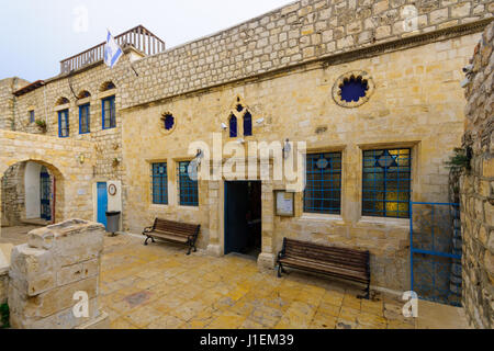 La Synagogue Ashkénaze HaAri, dans le quartier juif, dans la région de Safed (Tzfat), Israël Banque D'Images