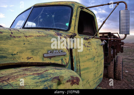 Des camions GMC Vintage. Banque D'Images