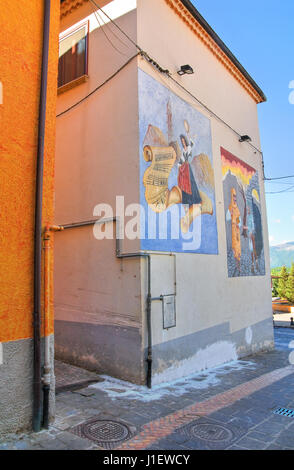 Ruelle. Satriano di Lucania. L'Italie. Banque D'Images