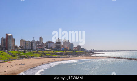 Playa Grande, Mar del Plata, Buenos Aires, Argentine Banque D'Images