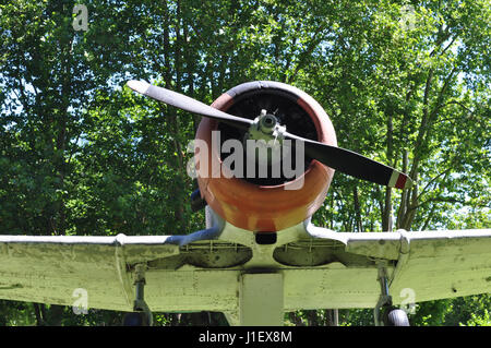 Voir l'Amérique du Nord d'un T6 à Avion Musée Naval de Tigre, Buenos Aires Banque D'Images