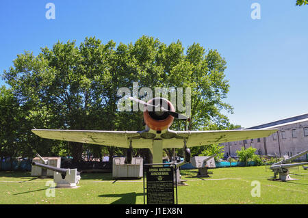 Voir l'Amérique du Nord d'un T6 à Avion Musée Naval de Tigre, Buenos Aires Banque D'Images