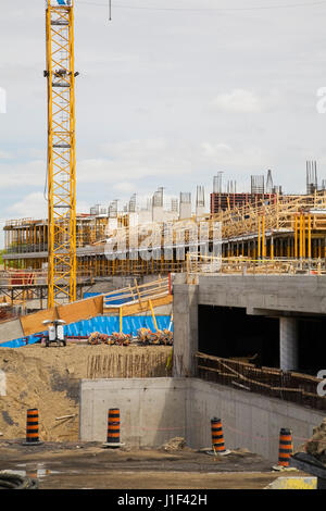 Stade inachevé site complexe Banque D'Images