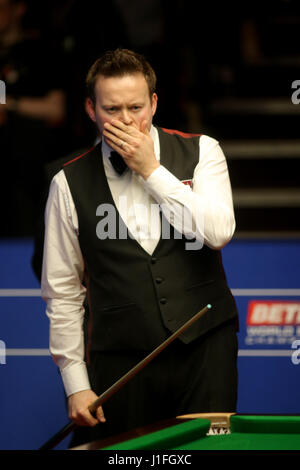 Shaun Murphy lors de la sixième journée des Championnats du monde de snooker Betfred le Crucble au théâtre, Sheffield. ASSOCIATION DE PRESSE Photo. Photo date : Jeudi 20 Avril, 2017. Voir l'histoire du monde de snooker PA. Crédit photo doit se lire : Richard Ventes/PA Wire Banque D'Images