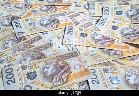 Lot de billets - devise polonaise Banque D'Images