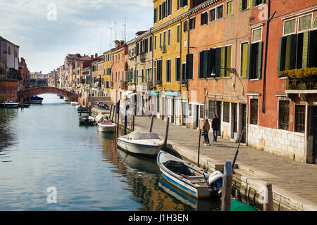 Fondamenta dei Ormesini, Cannaregio, Venise, Vénétie, Italie Banque D'Images