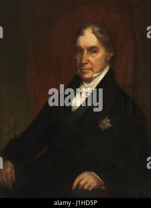 Portrait de George Hamilton Gordon, 4e comte d'Aberdeen Banque D'Images