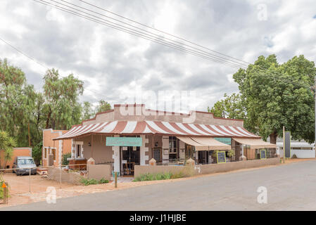 CALITZDORP, AFRIQUE DU SUD - le 24 mars 2017 : Une vieille boutique à Calitzdorp, datant de la 2e moitié du 19e siècle Banque D'Images