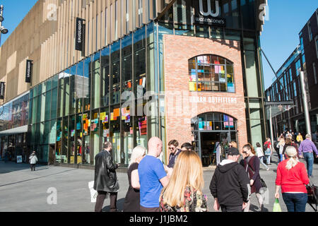 Liverpool One,achats,mall, centre, Liverpool, Merseyside, cité,Angleterre,UNESCO,Ville du patrimoine mondial,Ville,Nord,Nord,Angleterre,English,UK.,Royaume-uni,GO, Banque D'Images