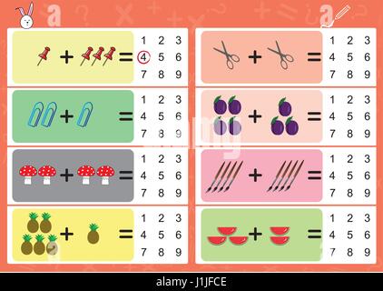 feuille de calcul Math Illustration de Vecteur