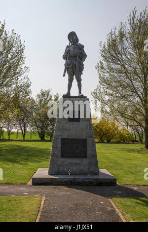 'Le Digger' statue au Parc Mémorial Australien de Bullecourt, France, Banque D'Images