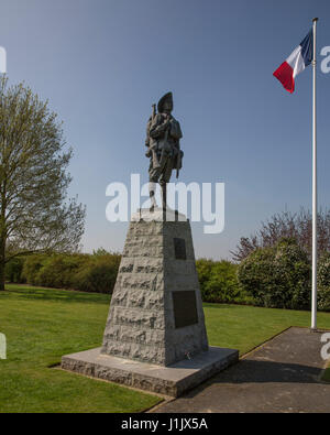 'Le Digger' statue au Parc Mémorial Australien de Bullecourt, France, Banque D'Images