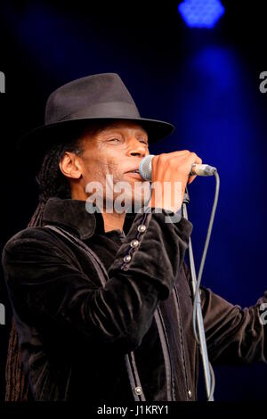 Ranking Roger avec le ska Beat effectuant à Cornbury festival 8 Juillet 2016 Banque D'Images