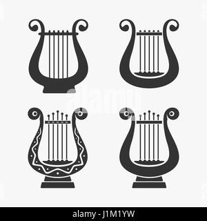 Symbole harpe grecque Vector Illustration Illustration de Vecteur