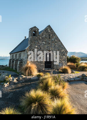 Église du Bon Pasteur, le Lac Tekapo, région de Canterbury, Southland, Nouvelle-Zélande Banque D'Images