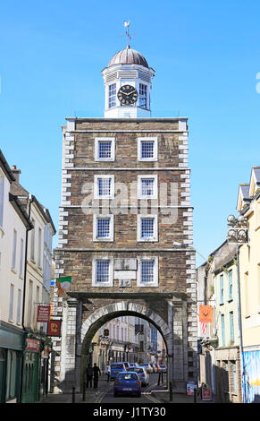 La tour de la porte historique de l'horloge, Youghal, comté de Cork, Irlande, République d'Irlande Banque D'Images