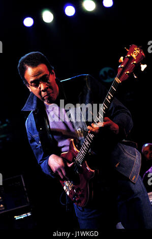 Stanley Clarke b. 30 juin 1951 à Philadelphie, musicien de jazz américain, photo Kazimierz Jurewicz Banque D'Images