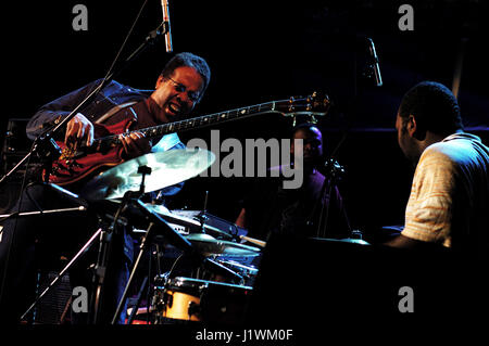 Stanley Clarke b. 30 juin 1951 à Philadelphie, musicien de jazz américain, photo Kazimierz Jurewicz Banque D'Images