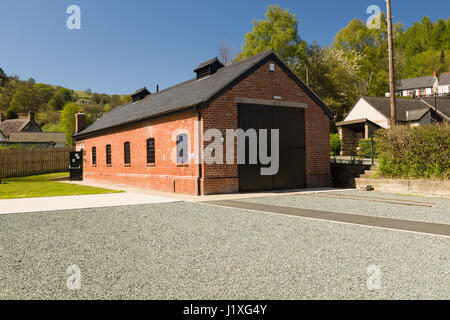 L'Ancien Tramway de Glyn Valley remise du moteur dans le tramway 12 Glyn desservies une fois les carrières de pierre dans la vallée et 12 a été fermée en 1935 Banque D'Images