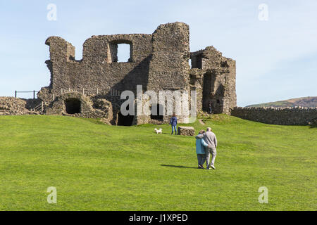 Les ruines du château de Kendal, Kendal, Cumbria Banque D'Images