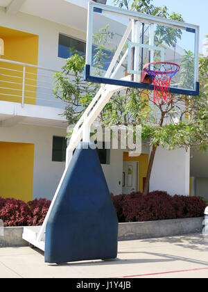 Basket-ball en vue perspective. Banque D'Images