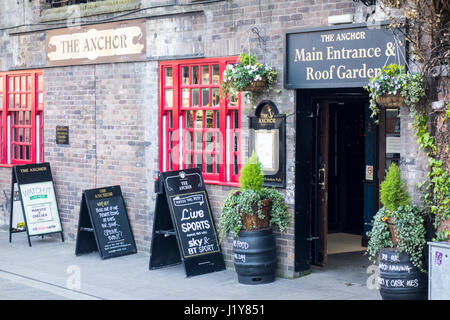 L'Anchor Bankside, pub, public house, Londres, Royaume-Uni Banque D'Images