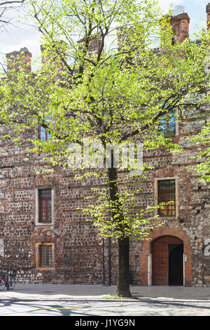 Voyage d'Italie - Vue du mur de Cittadella (district) à partir de la Citadelle Largo Divisione Pasubio street dans la ville de Vérone au printemps Banque D'Images