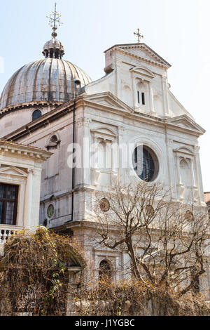 Voyage d'Italie - Église de San Giorgio dei Greci à Venise ville au printemps Banque D'Images