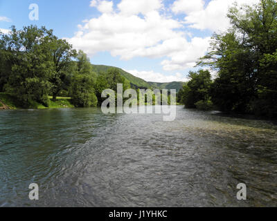 Brod na Kupi,river flux Kupa,Croatie,europe,3 Banque D'Images