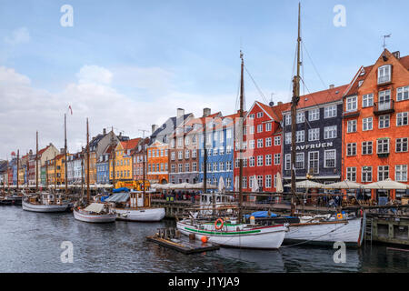 Nyhavn, Copenhague, Danemark, Scandinavie Banque D'Images