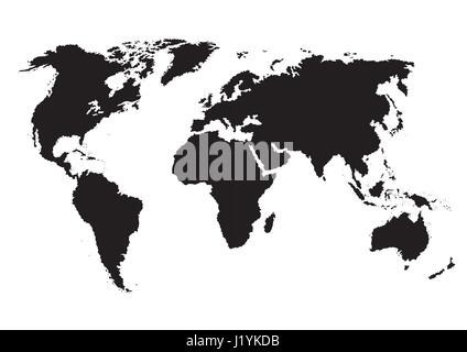 Carte du monde (vector0 Illustration de Vecteur