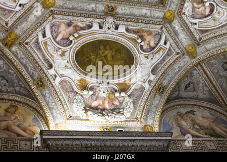 VICENZA, ITALIE - 28 mars 2017 : l'intérieur de Palazzo Chiericati à Vicence ville. Depuis 1855 le bâtiment abrite le Museo Civico (Musée de la ville, Banque D'Images