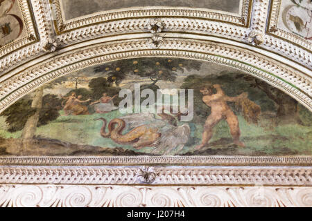 VICENZA, ITALIE - 28 mars 2017 : fresque au plafond du Palais Chiericati à Vicence ville. Depuis 1855 le bâtiment abrite le Museo Civico (Ville Mu Banque D'Images