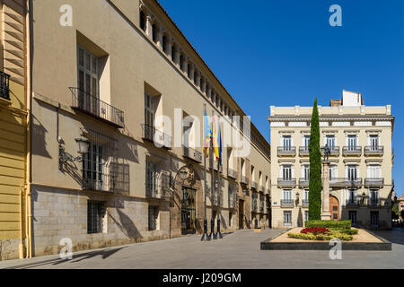 VALENCIA, Espagne - 01 août 2016 : Plaza de Manises Manises (Square) au centre-ville de ville de Valence en Espagne. Banque D'Images