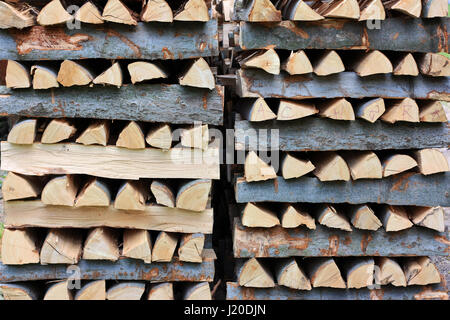 Pile de bois de crossover Banque D'Images